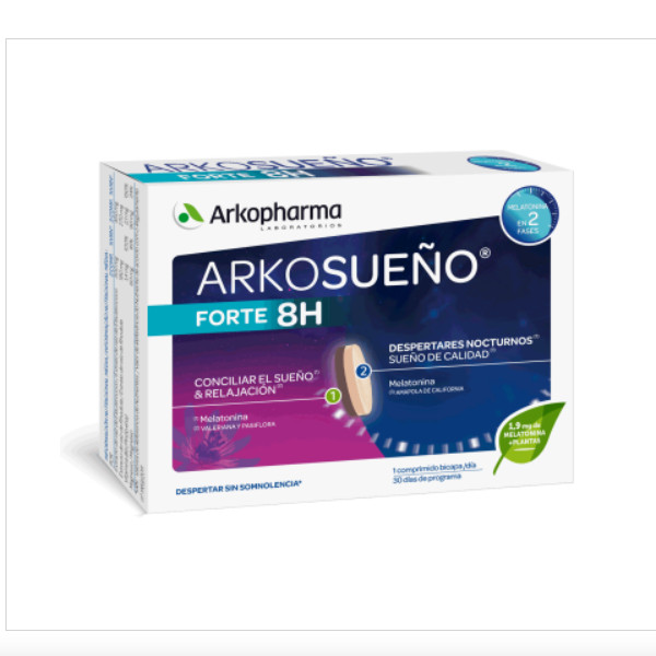 Arkopharma fitoterapia en cápsulas Arkosueño® Forte 8H