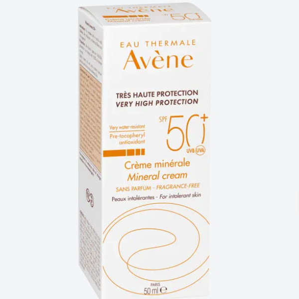 Agua termal Avène Hidroterapia de Avène Crema mineral de muy alta protección SPF 50+