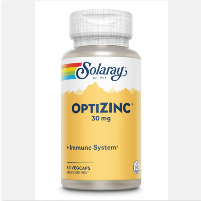 SOLARAY Optizinc® -60 VegCaps. Apto Para Veganos