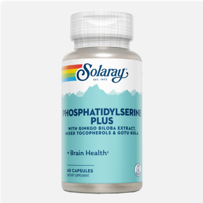 SOLARAY Phosphatidylserine Plus-60 Cápsulas