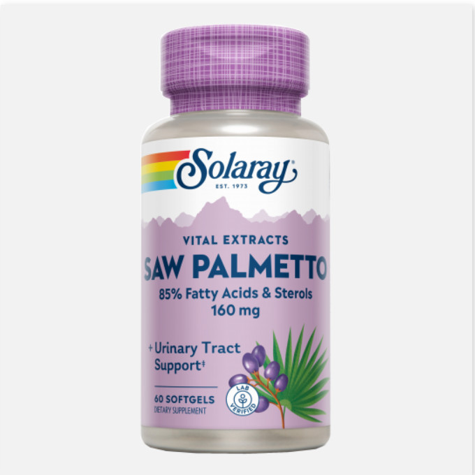 SOLARAY Saw Palmetto - 60 Perlas