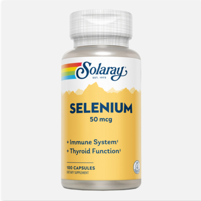 SOLARAY Selenium 50 Mcg-100 Cápsulas