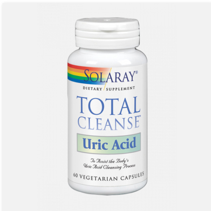 SOLARAY Total Cleanse™ Uric Acid- 60 VegCaps. Apto Para Veganos