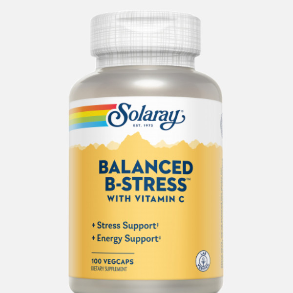 SOLARAY Balanced B-Stress™-100 VegCaps. Apto Para Veganos
