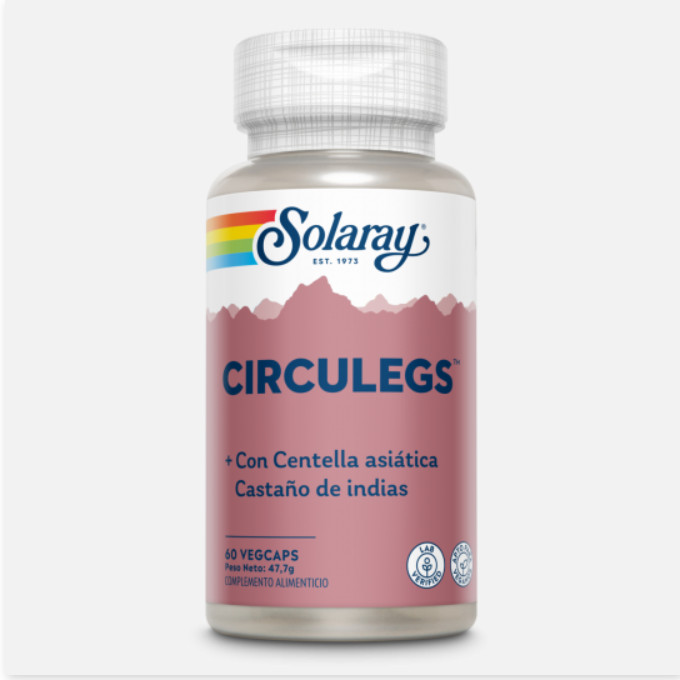 SOLARAY CircuLegs™-60 VegCaps. Apto Para Veganos