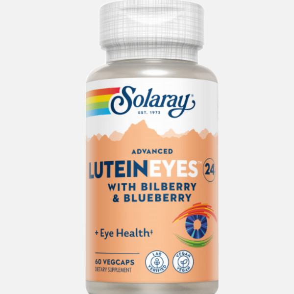 SOLARAY Advanced Lutein Eyes 24 Mg- 60 Cápsulas. Apta Para Veganos.