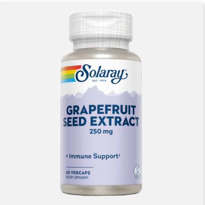 SOLARAY Grapefruit Seed 250 Mg - 60 VegCaps. Apto Para Veganos