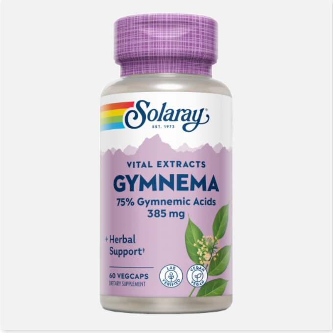 SOLARAY Gymnema-60 VegCaps. Apto Para Veganos