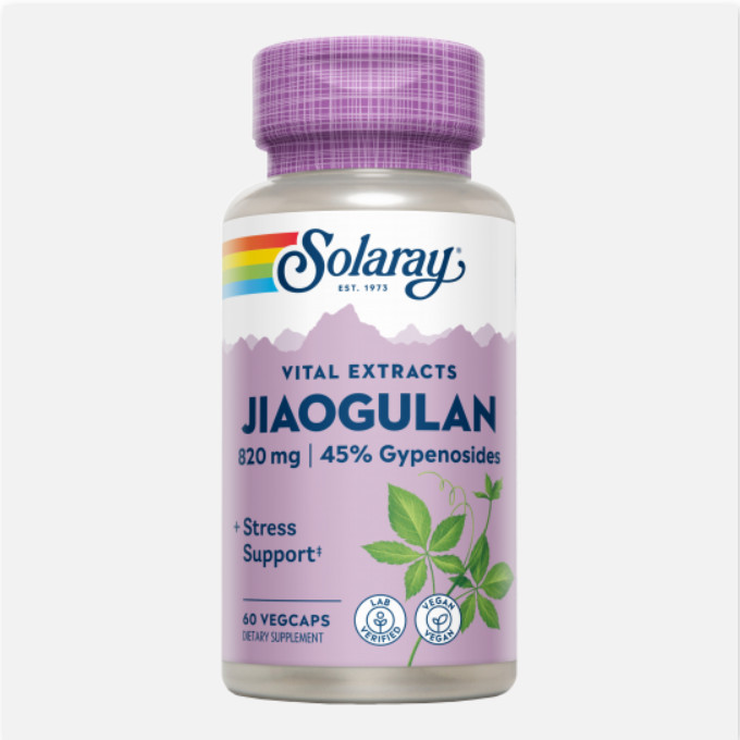 SOLARAY Jiaogulan 410 Mg- 60 Vegcaps. Apto Para Veganos.