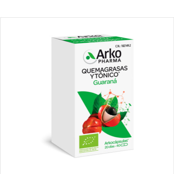 Arkopharma fitoterapia en cápsulas Arkocápsulas® Guaraná BIO