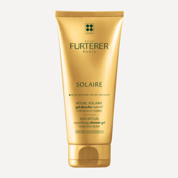 RENE FURTERER CUIDADO CAPILAR SOLAIRE Gel de ducha solar nutritivo para el cabello y el cuerpo Se lava suavemente - Limpia con suavidad - Nutre