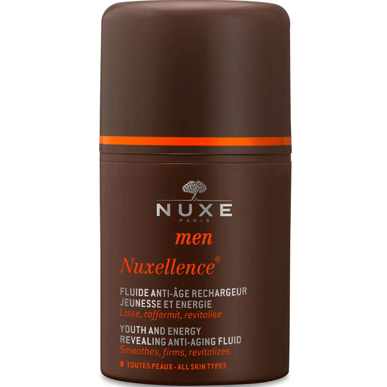 NUXE Cosmética de Origen natural NUXE Men, Nuxellence 50 ml Fluido antiedad restaurador - juventud y energía Para todos los tipos de piel. Todas las edades 91 % de ingredientes de origen natural