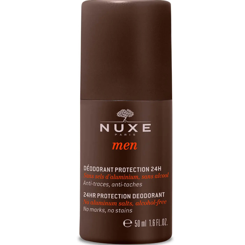 NUXE Cosmética de Origen natural Desodorante protección 24 h, NUXE Men 50 ml Desodorante hombre 24 h - anti-marcas, anti-manchas Para todos los tipos de piel 95 % de ingredientes de origen natural