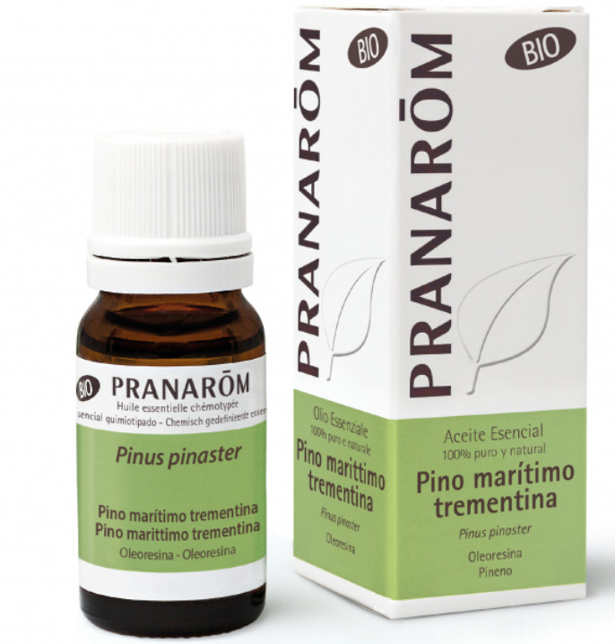 PRANAROM AROMATERAPIA fitoaromaterapia medicina natural Pino marítimo (trementina) - 10 ml Pinus pinaster Campos de aplicación Salud Natural - Bienestar Natural