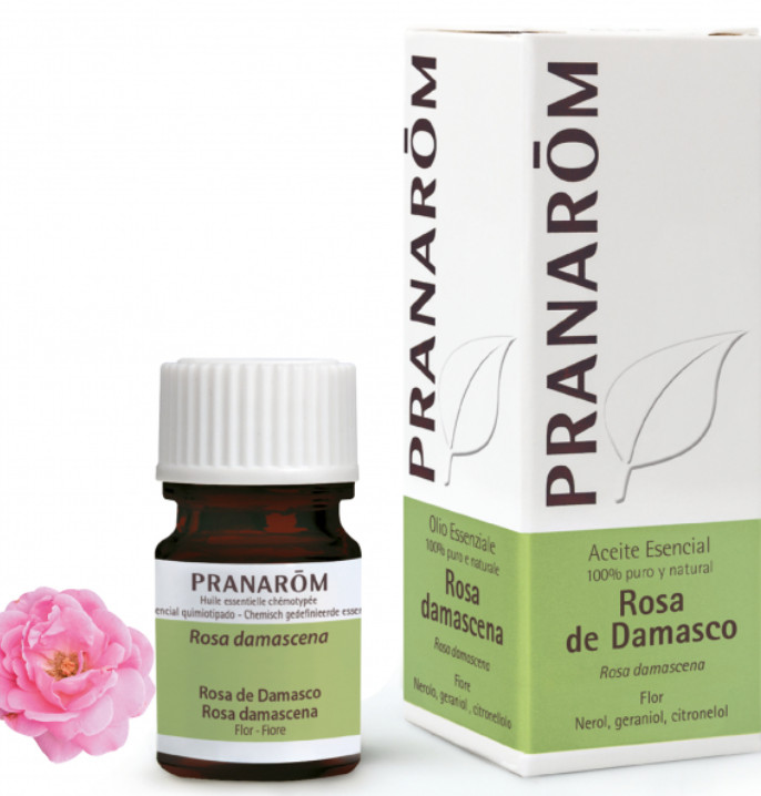 PRANAROM AROMATERAPIA fitoaromaterapia medicina natural Rosa de Damasco - 5 ml Rosa damascena 