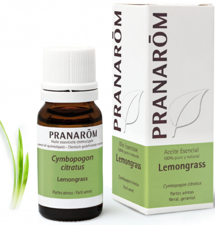 PRANAROM AROMATERAPIA fitoaromaterapia medicina natural Lemongrass - 10 ml Cymbopogon citratus