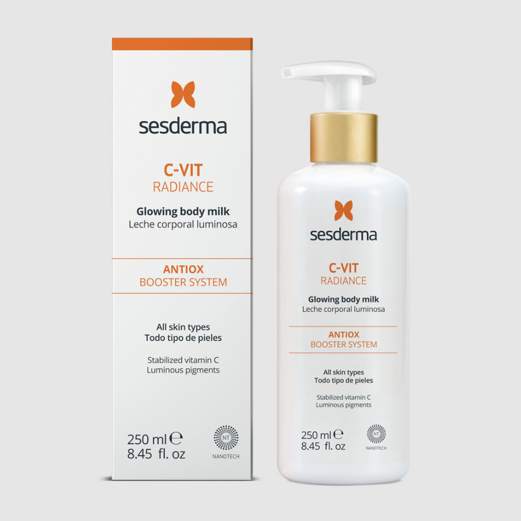 SESDERMA dermocosmetica Nanotech Listening to your skin C VIT Radiance Leche Corporal Luminosa