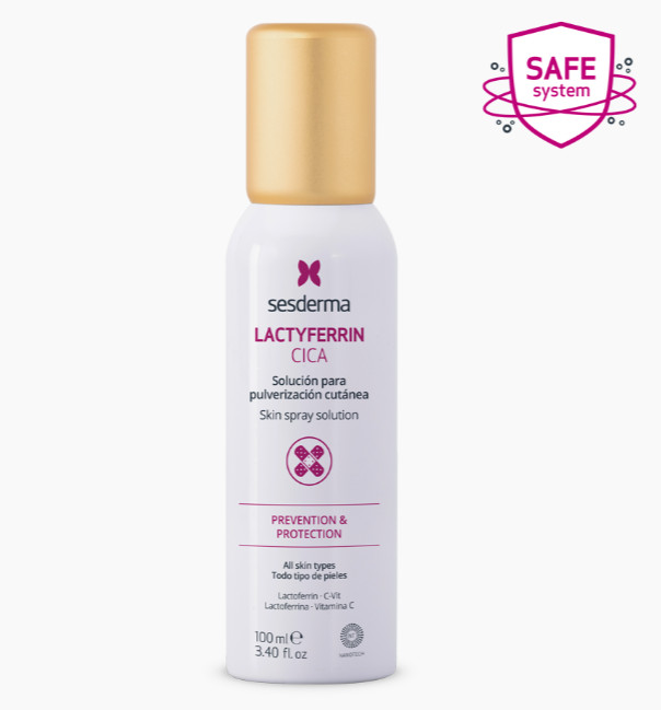 SESDERMA dermocosmetica Nanotech Listening to your skin LACTYFERRIN cica spray