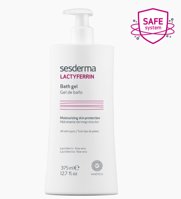 SESDERMA dermocosmetica Nanotech Listening to your skin LACTYFERRIN Gel de Baño Hidratante Dermoprotector 375 ml