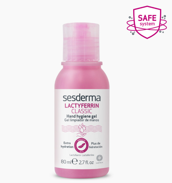 SESDERMA dermocosmetica Nanotech Listening to your skin LACTYFERRIN CLASSIC Gel limpiador de Manos 80ml