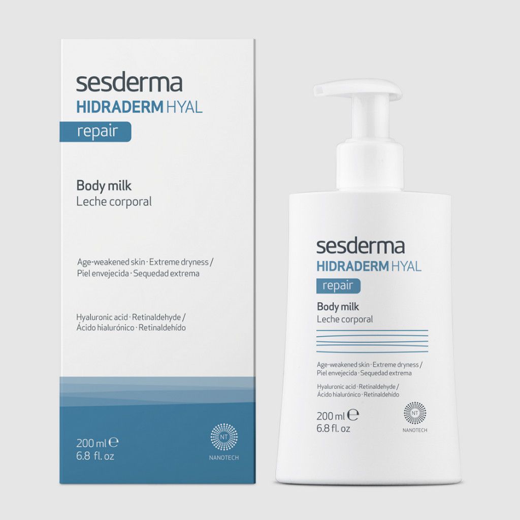 SESDERMA dermocosmetica Nanotech Listening to your skin HIDRADERM HYAL Repair Leche Corporal