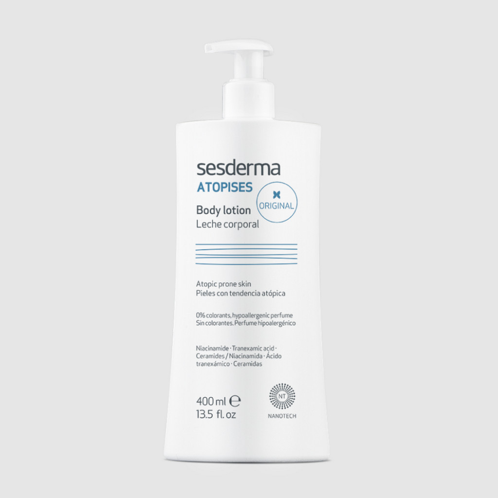 SESDERMA dermocosmetica Nanotech Listening to your skin ATOPISES Original Leche hidratante corporal 400ml