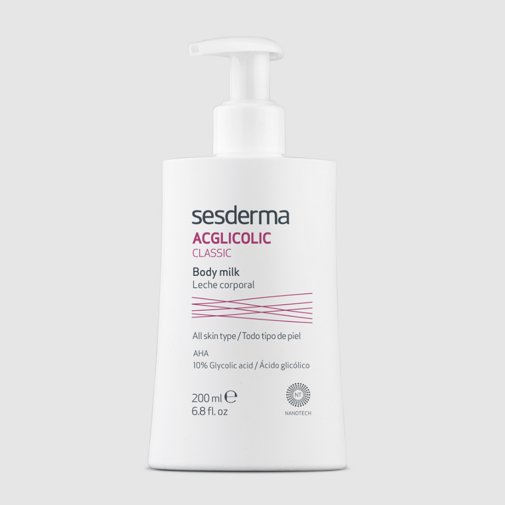 SESDERMA dermocosmetica Nanotech Listening to your skin ACGLICOLIC Leche corporal