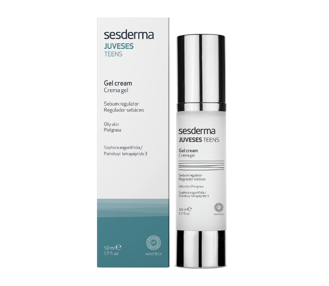 SESDERMA dermocosmetica Nanotech Listening to your skin ACNÉ JUVESES TEENS Crema gel 