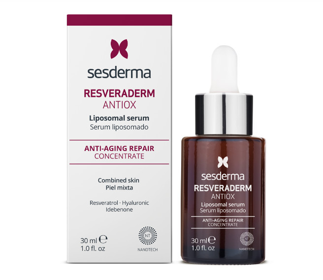 SESDERMA dermocosmetica Nanotech Listening to your skin ANTIOXIDANTES RESVERADERM Liposomal Serum