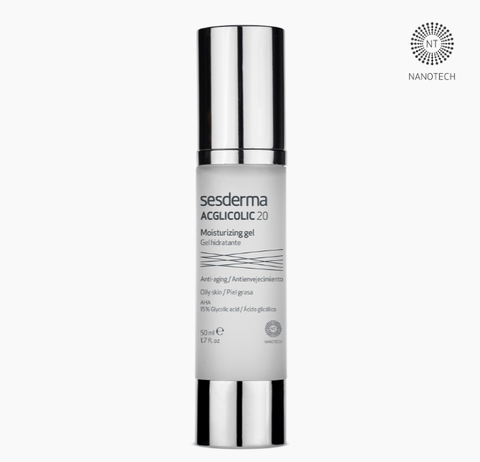 SESDERMA dermocosmetica Nanotech Listening to your skin ENVEJECIMIENTO ACGLICOLIC 20 gel
