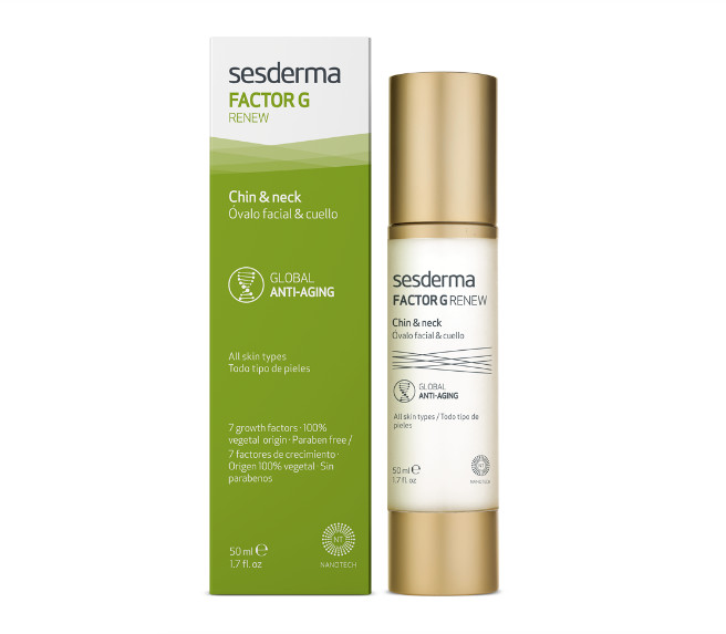 SESDERMA dermocosmetica Nanotech Listening to your skin FLACIDEZ FACTOR G RENEW Óvalo facial & cuello