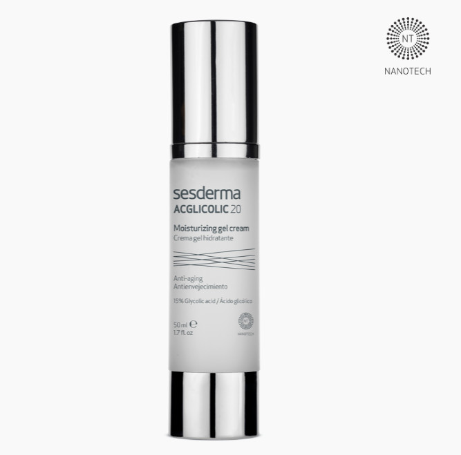 SESDERMA dermocosmetica Nanotech Listening to your skin ENVEJECIMIENTO ACGLICOLIC 20 crema gel