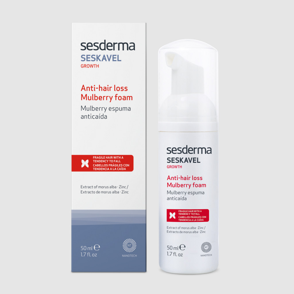 SESDERMA dermocosmetica Nanotech Listening to your skin SESKAVEL GROWTH Espuma Mulberry