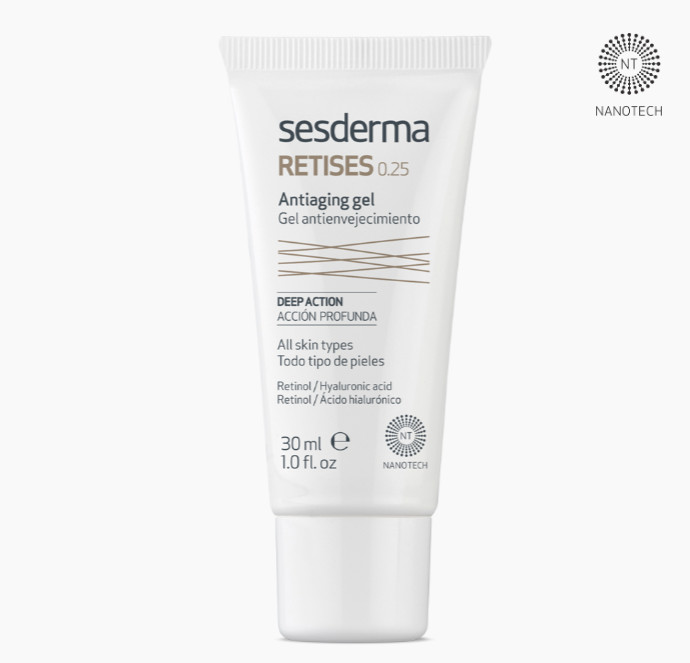 SESDERMA dermocosmetica Nanotech Listening to your skin ARRUGAS RETISES 0,25% Nano gel