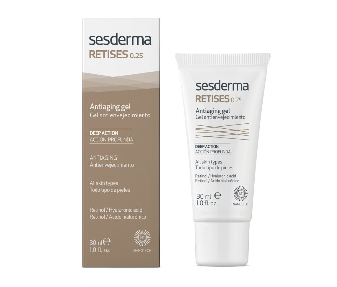 SESDERMA dermocosmetica Nanotech Listening to your skin ARRUGAS RETISES 0,25% Nano gel