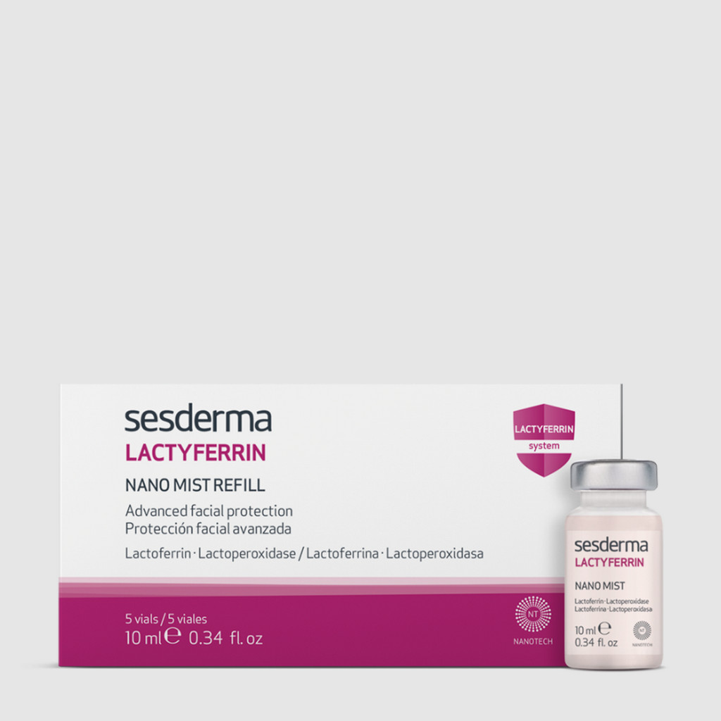 SESDERMA dermocosmetica Nanotech Listening to your skin LACTYFERRIN Mist 5 Vials x 10 ml