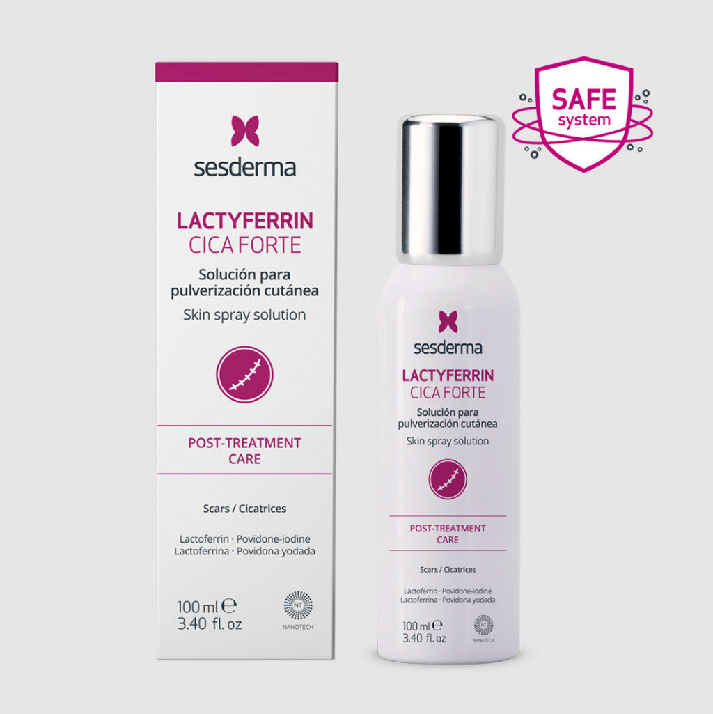 SESDERMA dermocosmetica Nanotech Listening to your skin LACTYFERRIN cica forte 100 ML