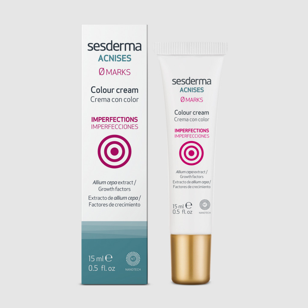 SESDERMA dermocosmetica Nanotech Listening to your skin ACNISES 0 MARKS