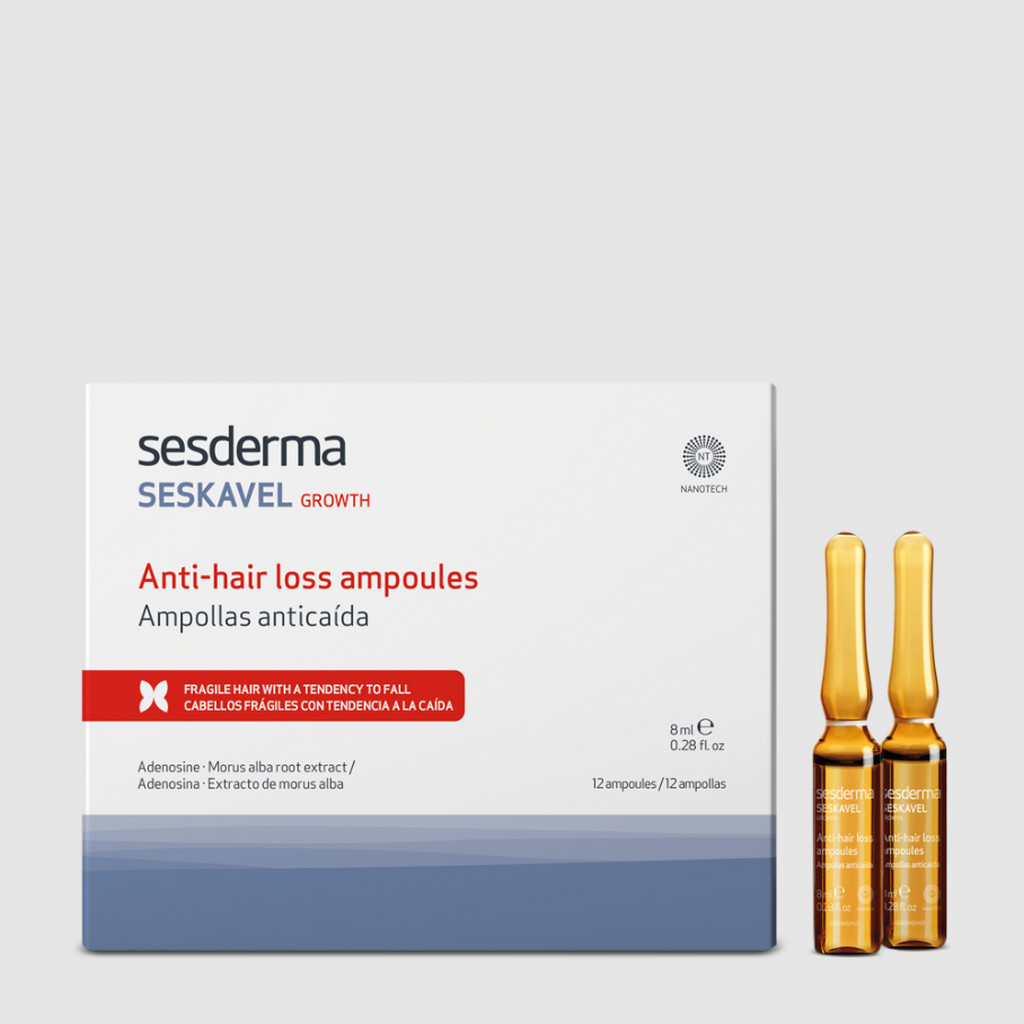 SESDERMA dermocosmetica Nanotech Listening to your skin SESKAVEL GROWTH Ampollas Anticaída