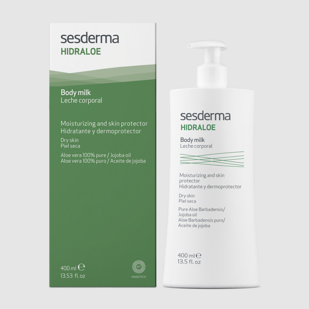 SESDERMA dermocosmetica Nanotech Listening to your skin HIDRALOE Leche Corporal Hidratante