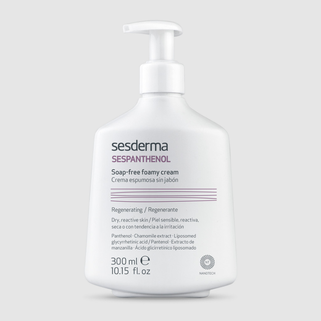 SESDERMA dermocosmetica Nanotech Listening to your skin SESPANTHENOL Crema espumosa sin jabón