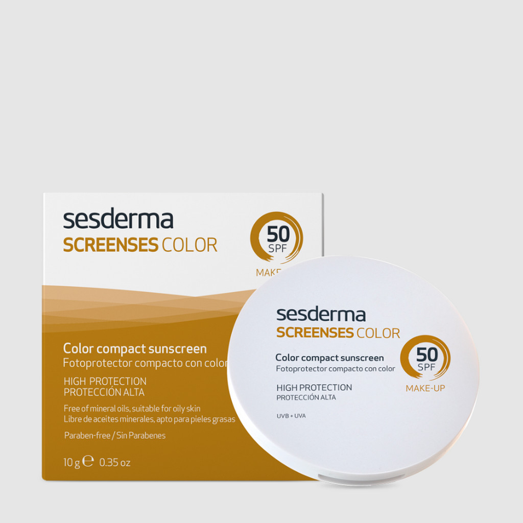 SESDERMA dermocosmetica Nanotech Listening to your skin SCREENSES Compacto SPF 50 Light