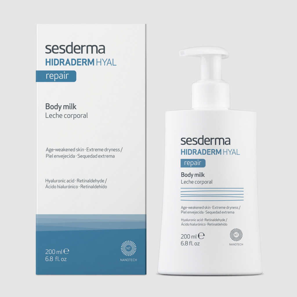 SESDERMA dermocosmetica Nanotech Listening to your skin HIDRADERM HYAL Repair Leche Corporal SESDERMA dermocosmetica Nanotech Listening to your skin HIDRADERM HYAL Repair Leche Corporal