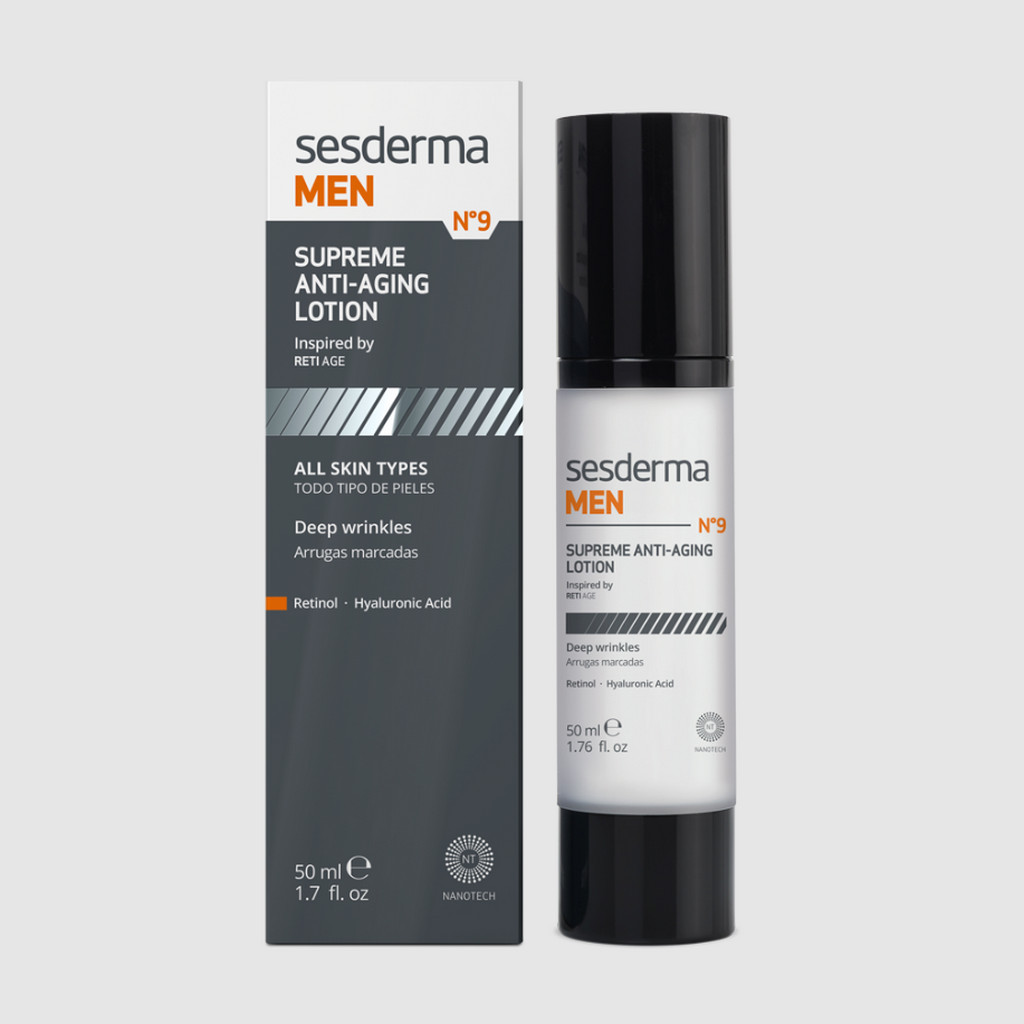 SESDERMA dermocosmetica Nanotech Listening to your skin SESDERMA MEN Supreme Antiaging Lotion