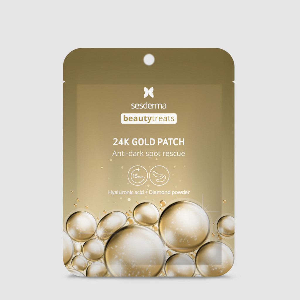 SESDERMA dermocosmetica Nanotech Listening to your skin BEAUTY TREATS Parches Contorno de Ojos Oro 24k