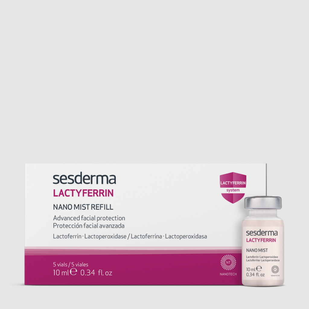 SESDERMA dermocosmetica Nanotech Listening to your skin LACTYFERRIN Mist 5 Vials x 10 ml
