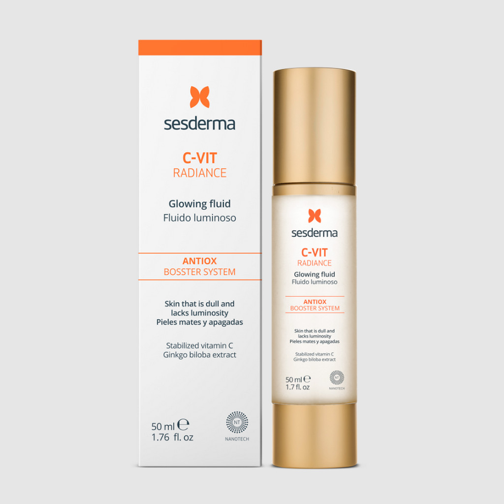 SESDERMA dermocosmetica Nanotech Listening to your skin C VIT Radiance Fluido Luminoso