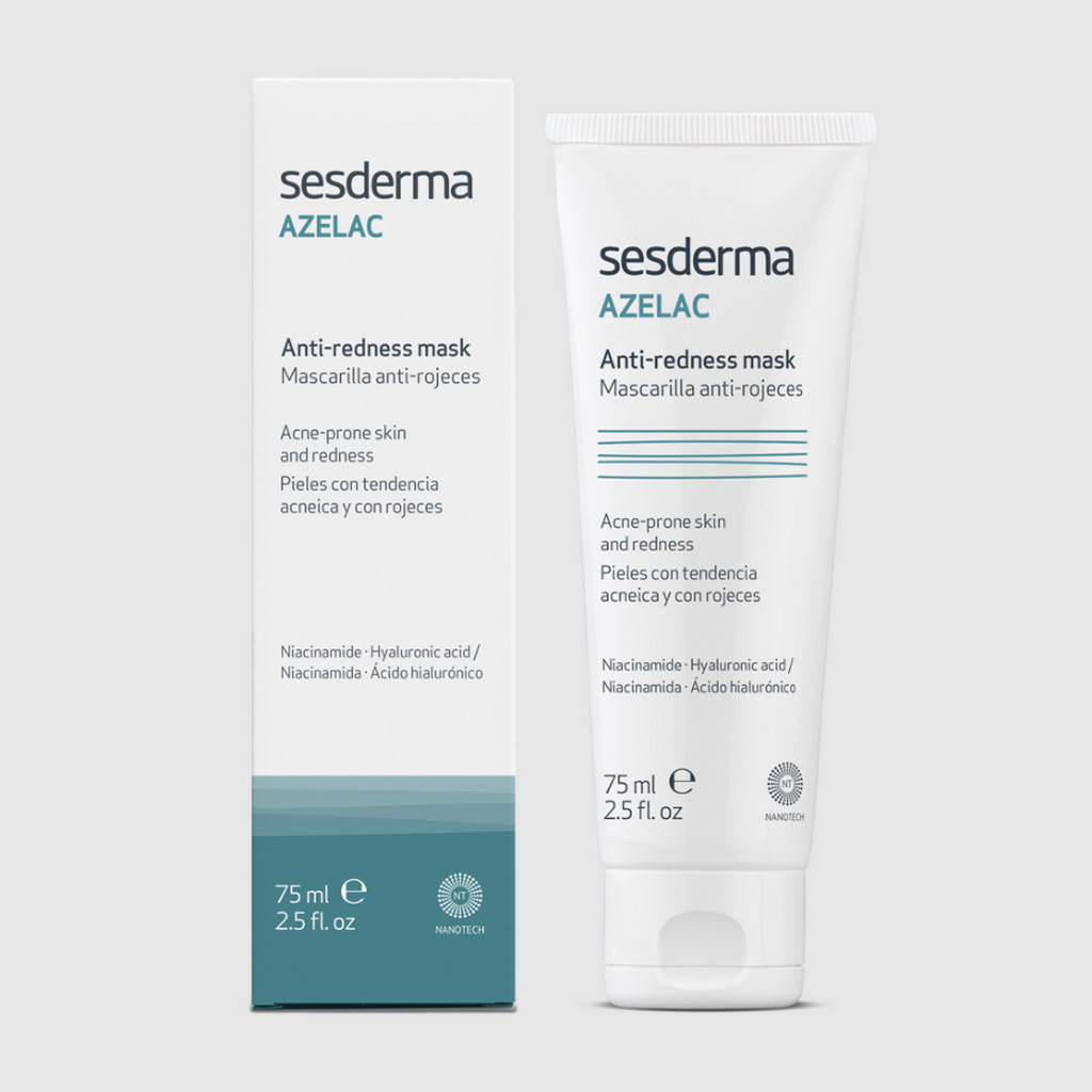 SESDERMA dermocosmetica Nanotech Listening to your skin AZELAC mascarilla anti-rojeces