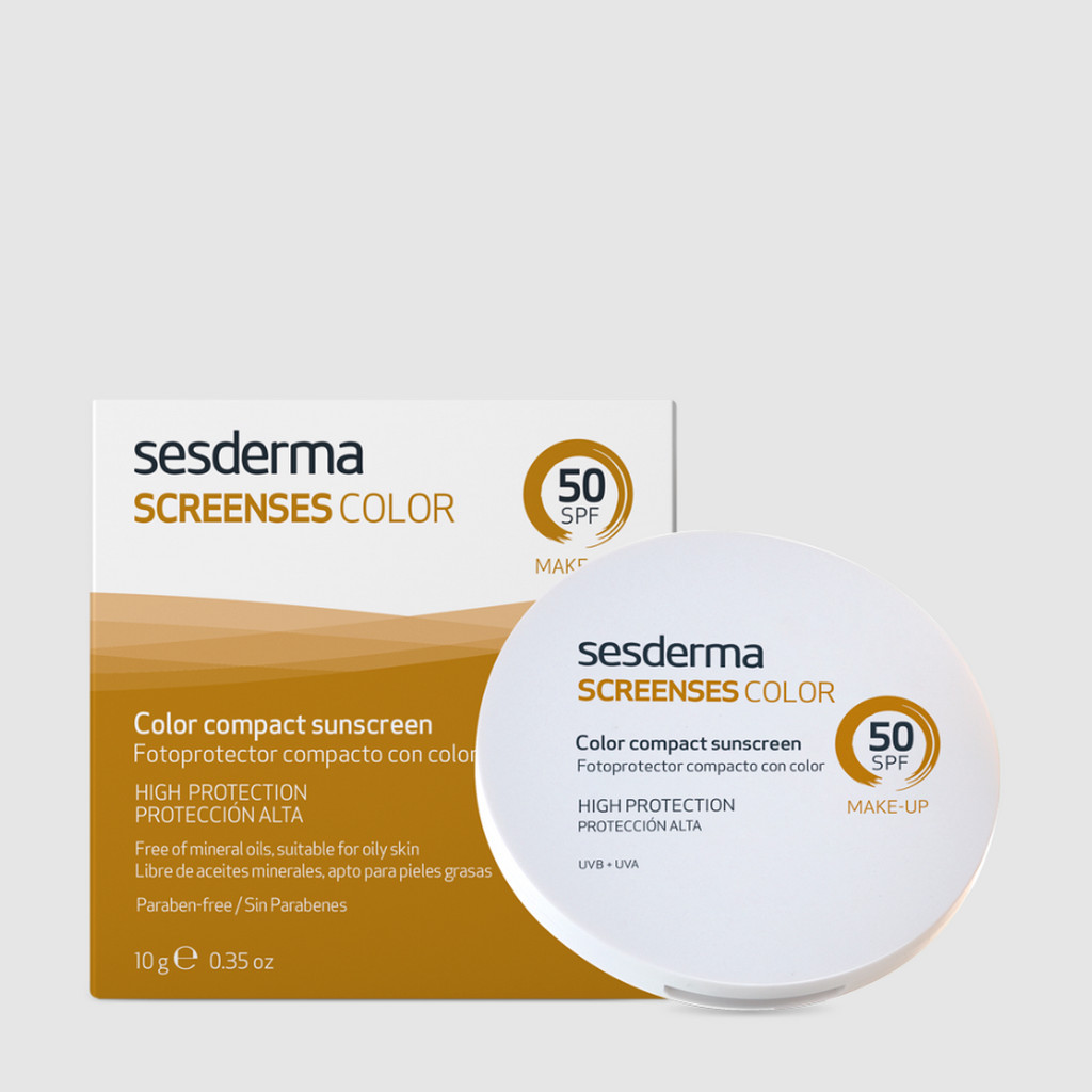 SESDERMA dermocosmetica Nanotech Listening to your skin SCREENSES Compacto SPF 50 Light