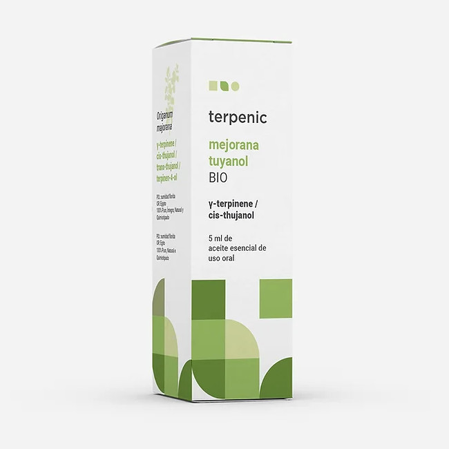 TERPENIC LABS ae mejorana tuyanol Origanum majorana gamma-terpinene / cis-thujanol / trans-thu- janol / terpinen-4-ol Aceite esencial BIO de uso oral